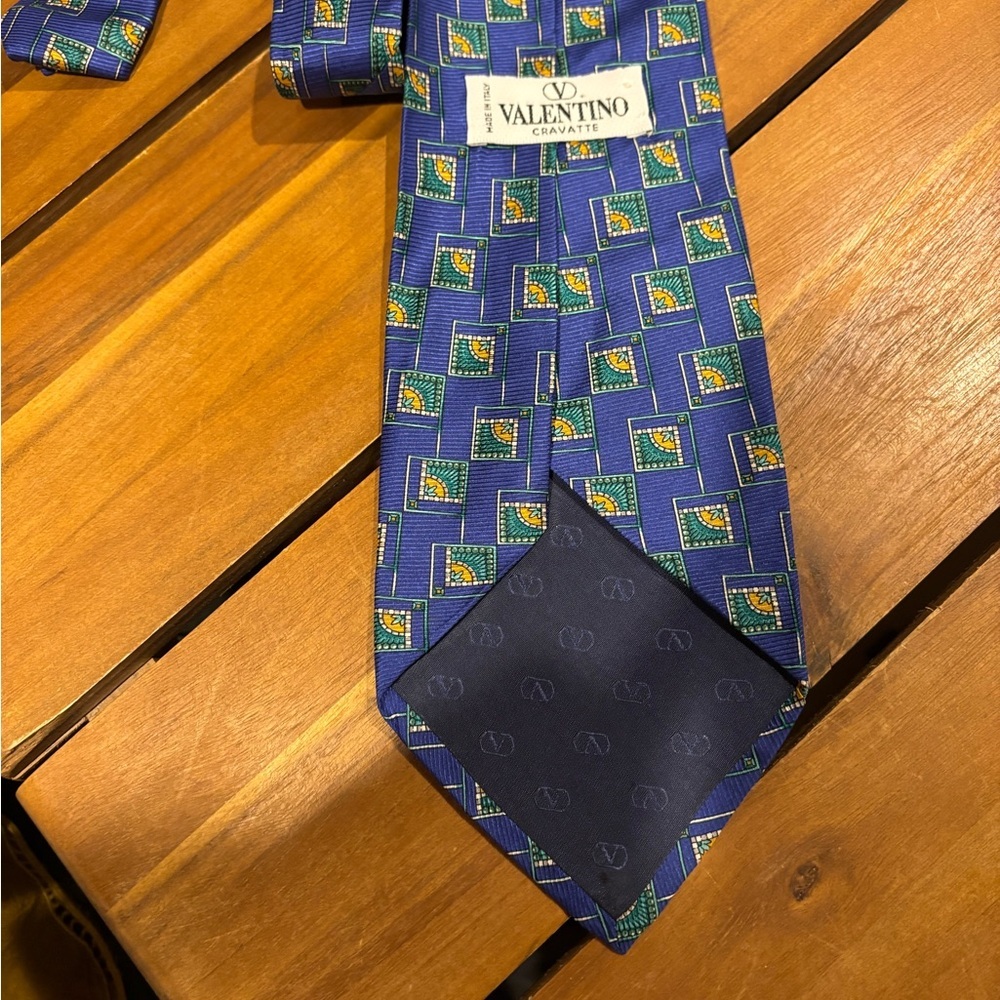 Blue Valentino Silk Tie